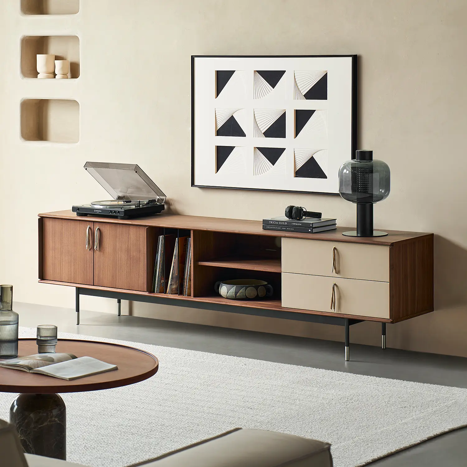 TV Stand with Hidden Storage: Streamlined Entertainment Centers - Image 2